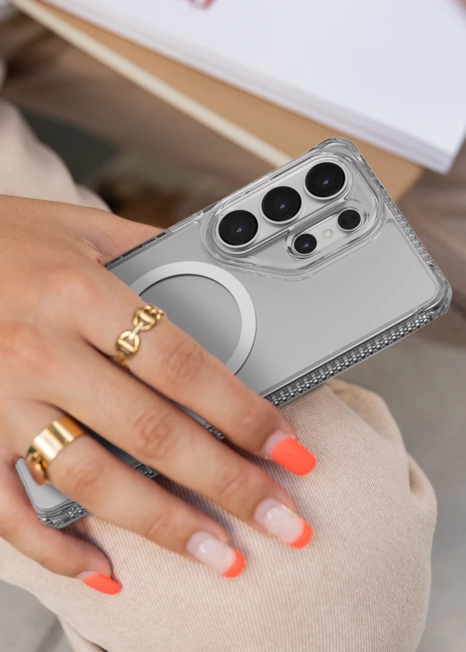 ITSKINS Samsung Galaxy S26 Series Hybrid R Clear Magnetic Case - Transparent