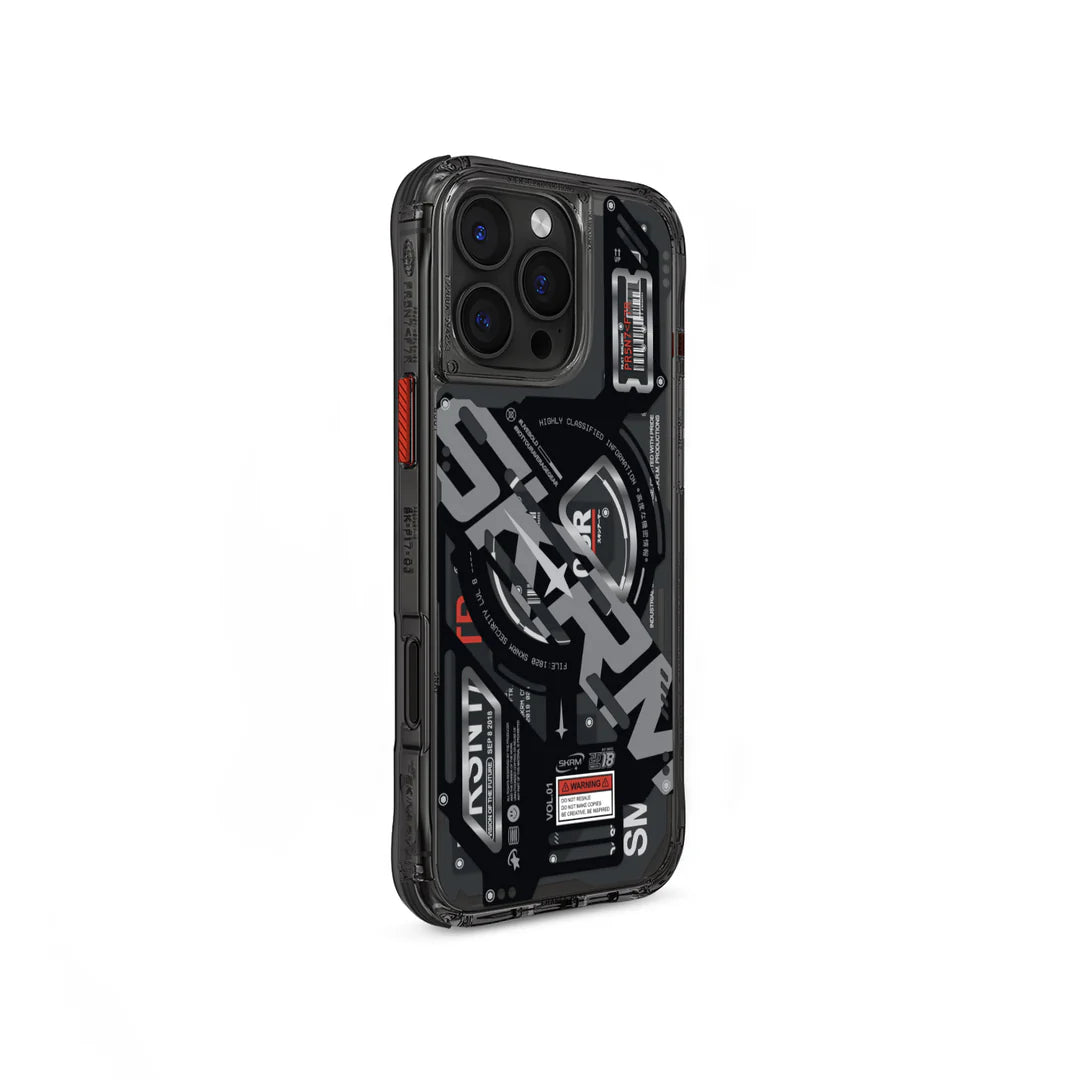 Skinarma iPhone 16 Pro Max Ekho Mag-Charge Back Case - Black