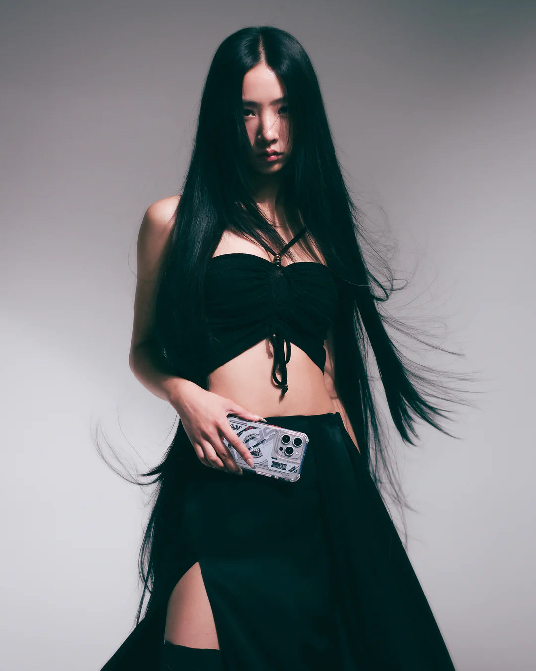 Skinarma iPhone 16 Pro Ekho Mag-Charge Back Case - Black