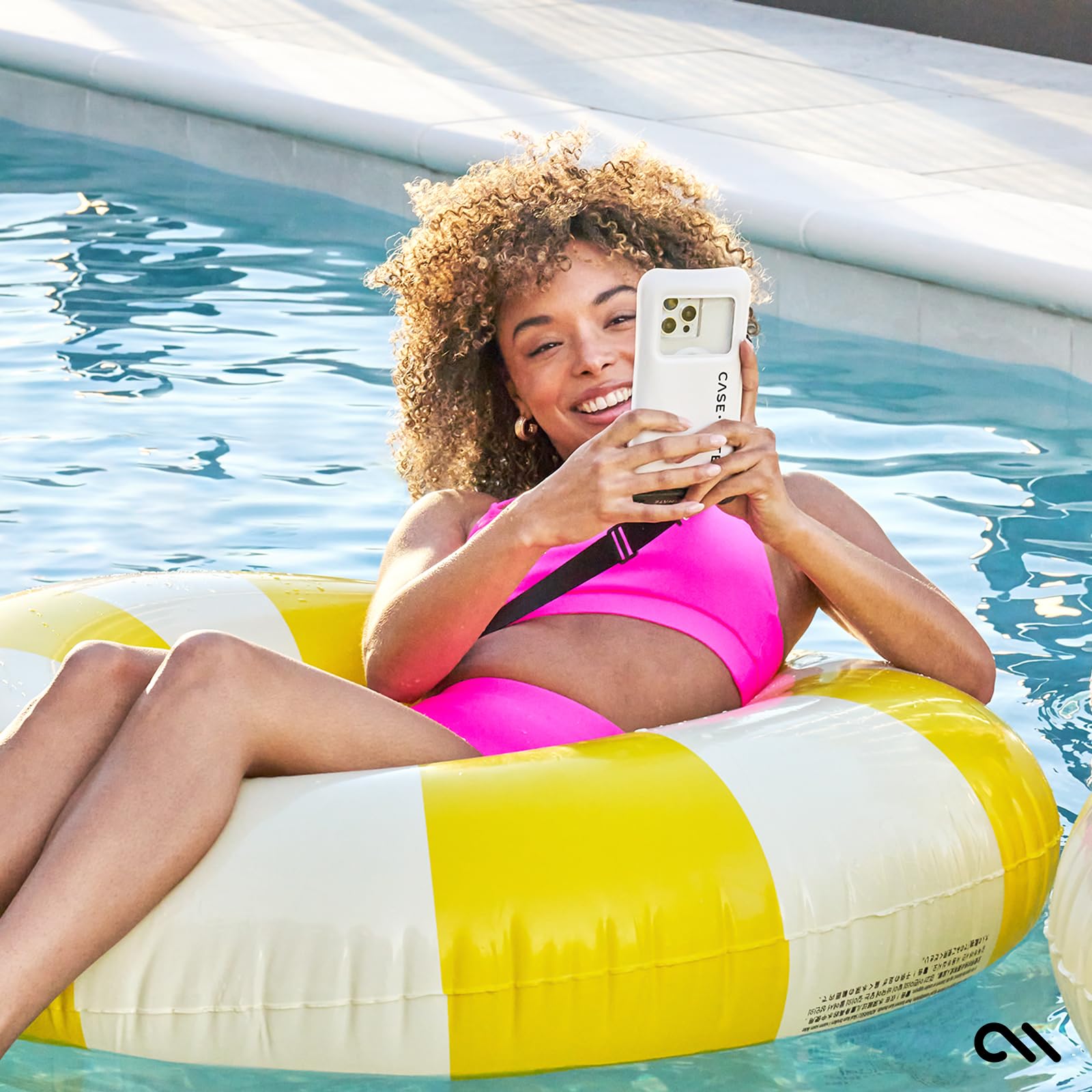 Case-Mate Waterproof Floating Phone Pouch - Sand Dollar Grey/Black