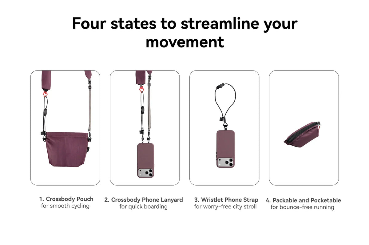 MOFT Adjustable & Self-Packable Phone Pouch Lanyard