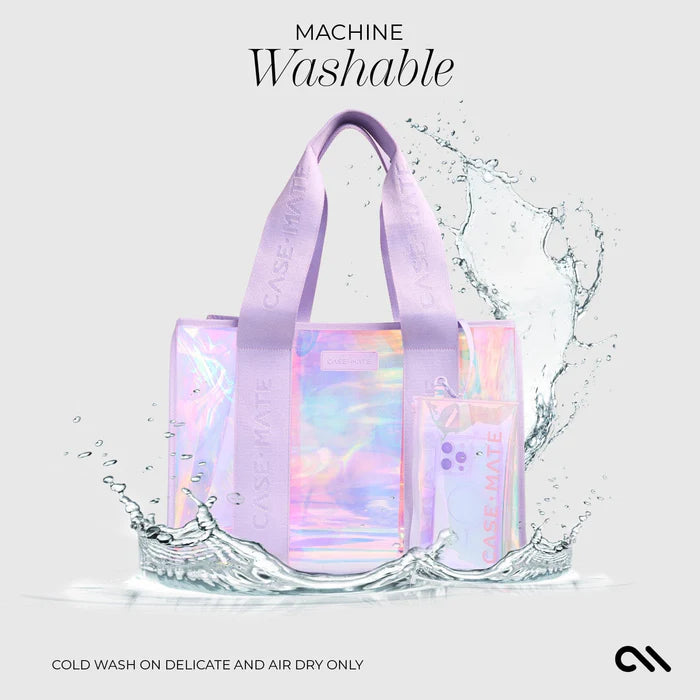 Case-Mate Beach Tote Bag with Phone Pouch - Soap Bubble