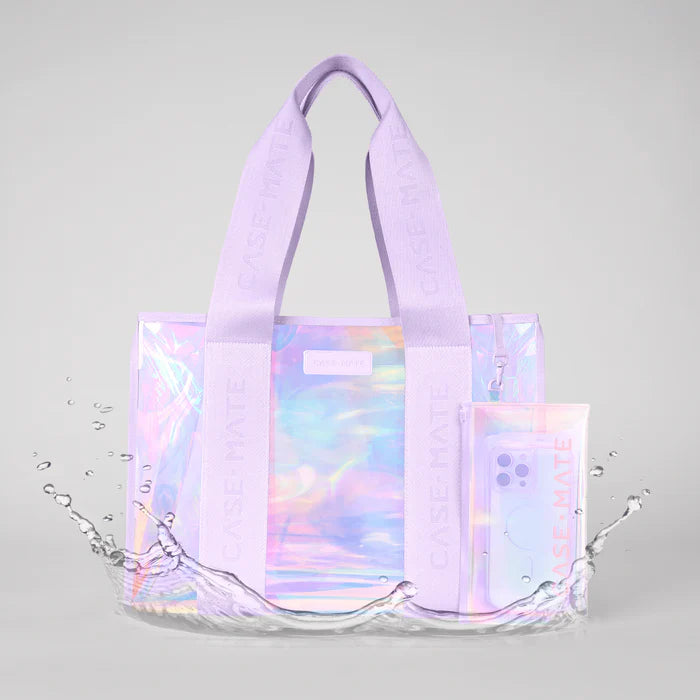 Case-Mate Beach Tote Bag with Phone Pouch - Soap Bubble