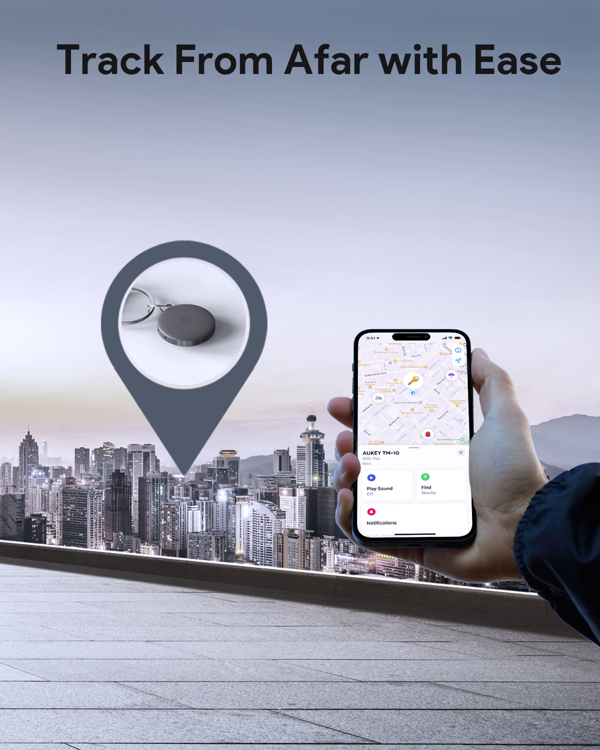 Aukey TM-10 Track Mate 1 Smart Bluetooth Tracker