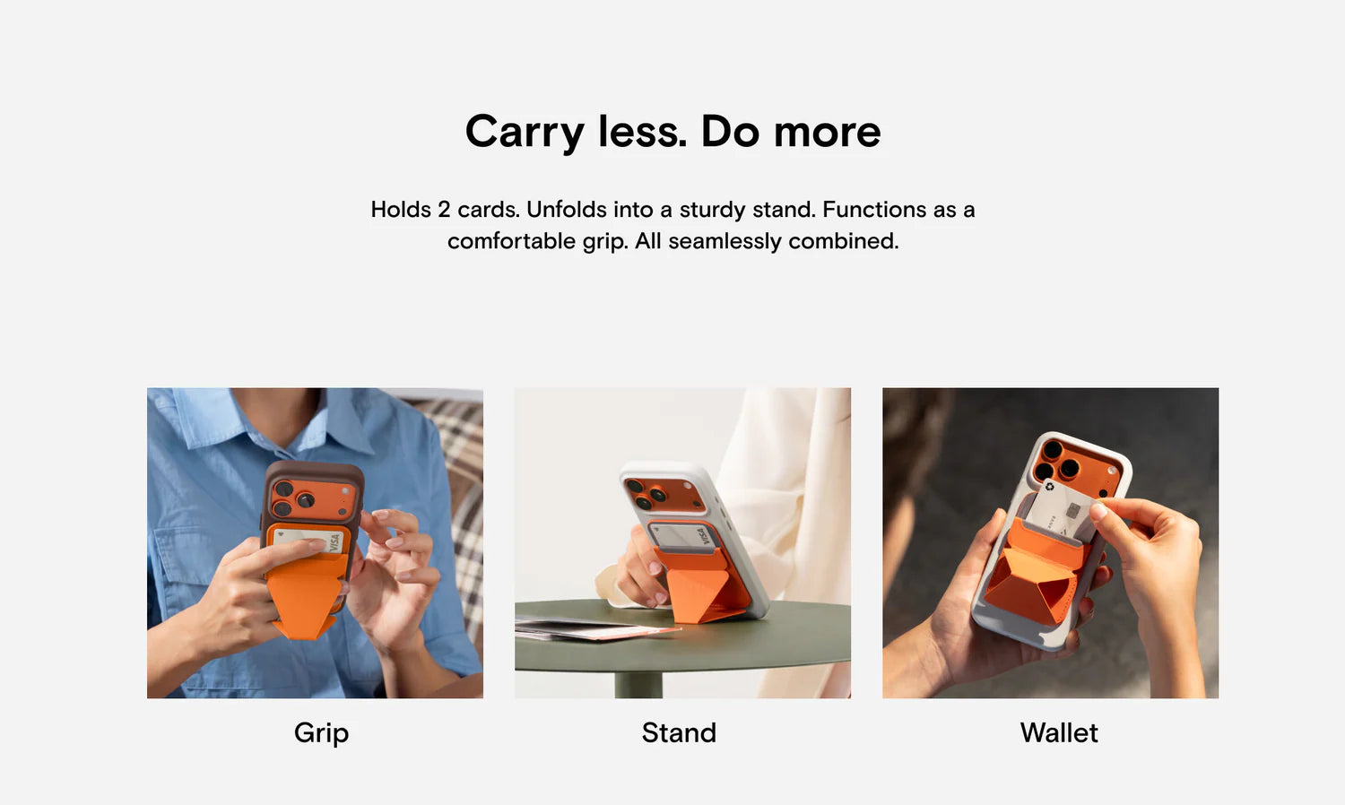 MOFT Trackable Snap-on Phone Stand & Wallet with Apple Find My (MagSafe Compatible)