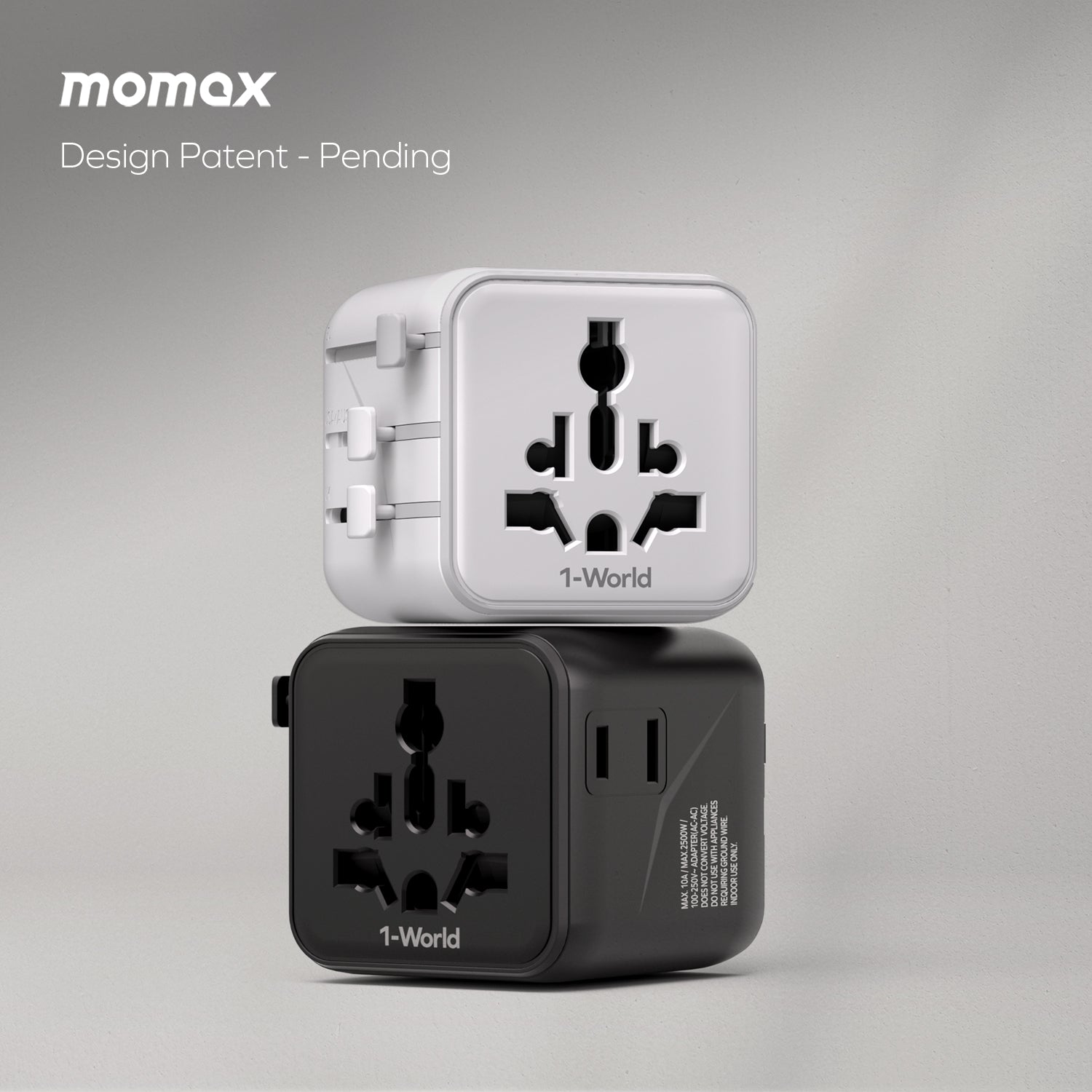 Momax UA19 1-World Universal Travel Adapter with Dual AC