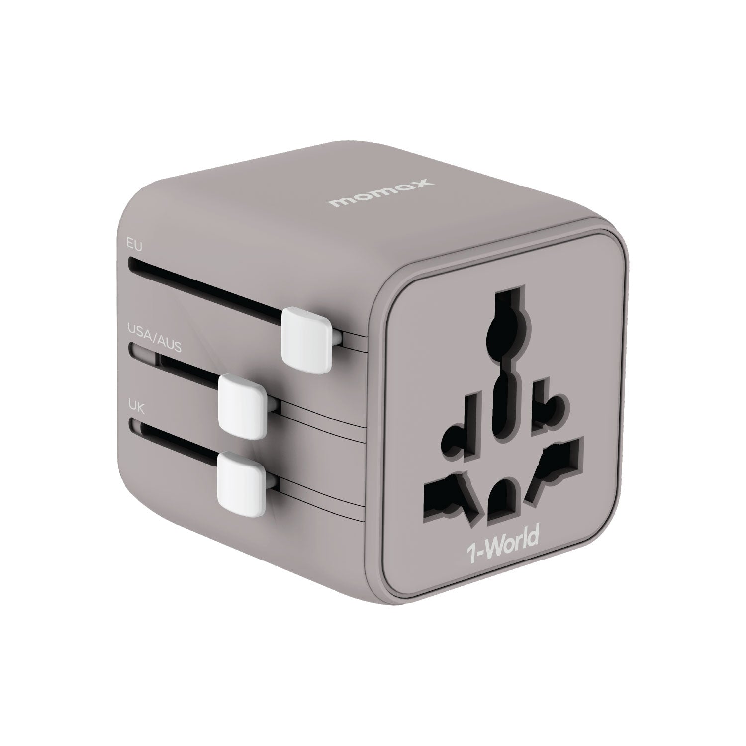 Momax UA19 1-World Universal Travel Adapter with Dual AC