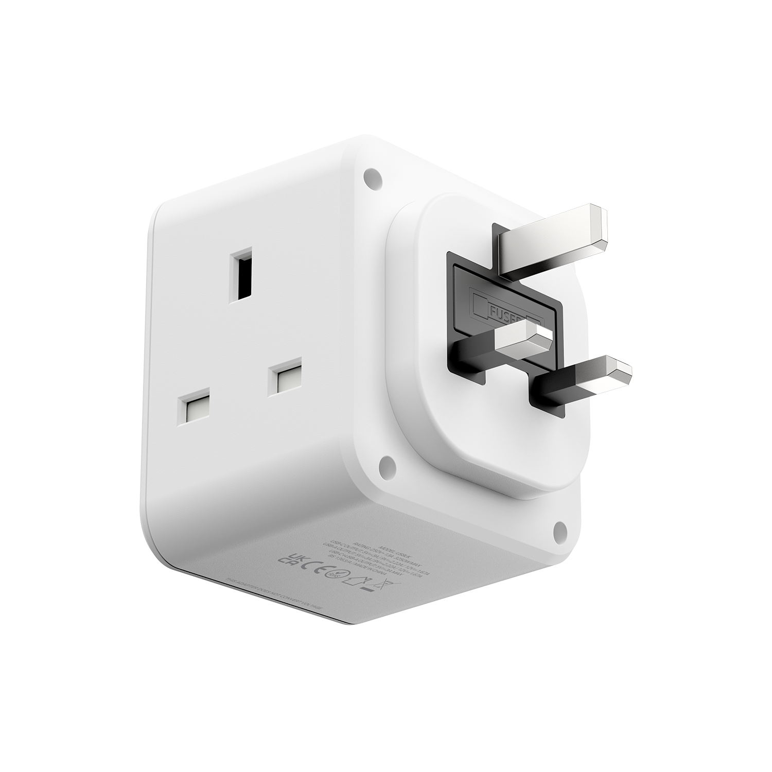 Momax US8 ONEPLUG 3-Outlet Cube Extension Socket with USB