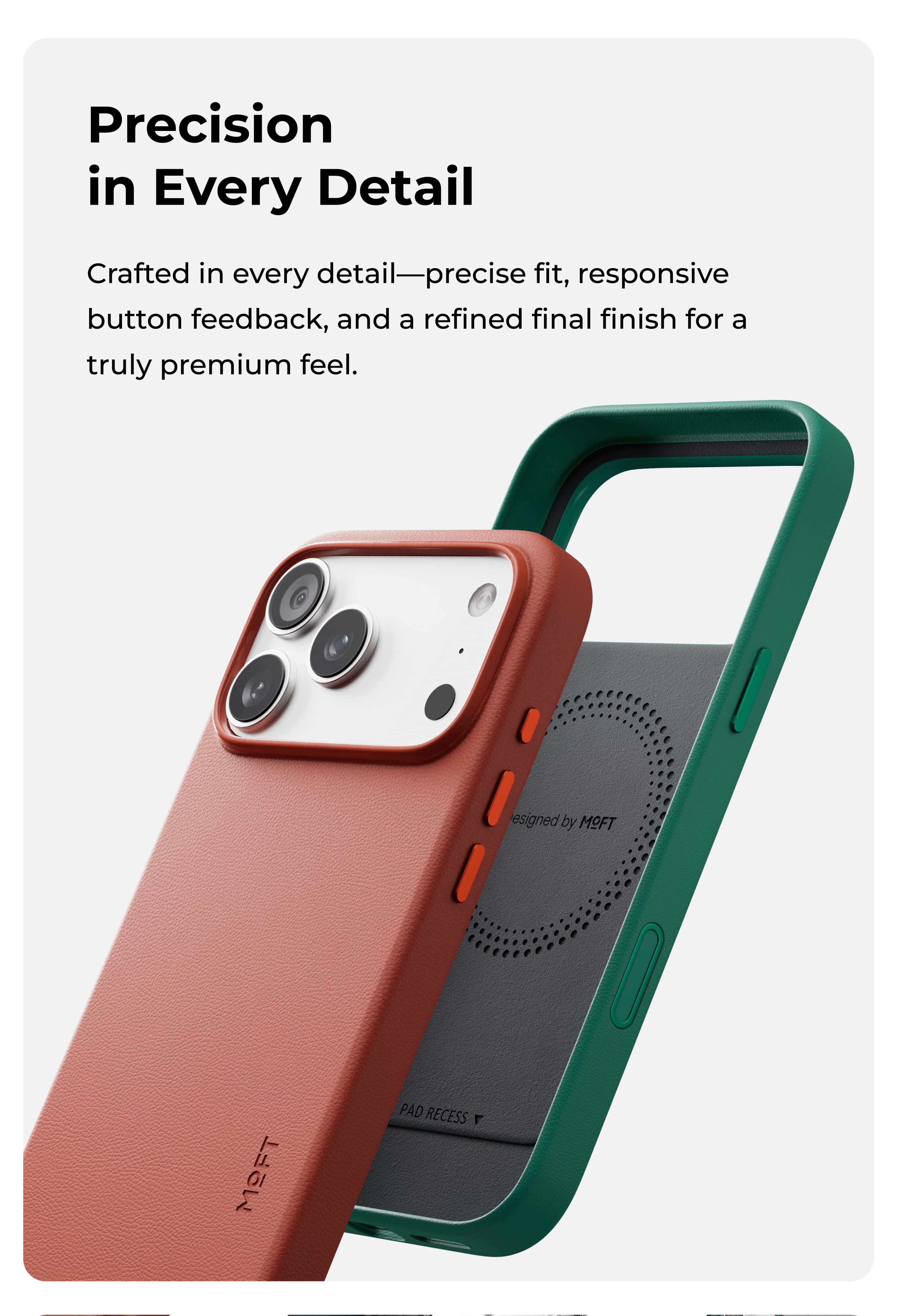 MOFT Snap Case MOVAS™ MagSafe Compatible for iPhone 17 Pro / 17 Pro Max - Oz Green