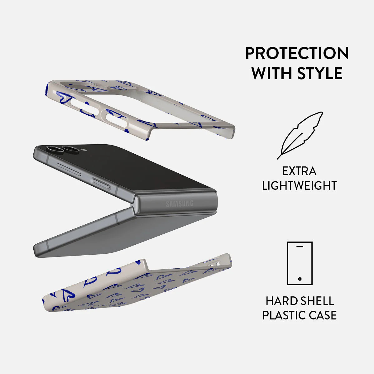 BURGA Samsung Galaxy Z Flip 5 Love Me Right Snap Case