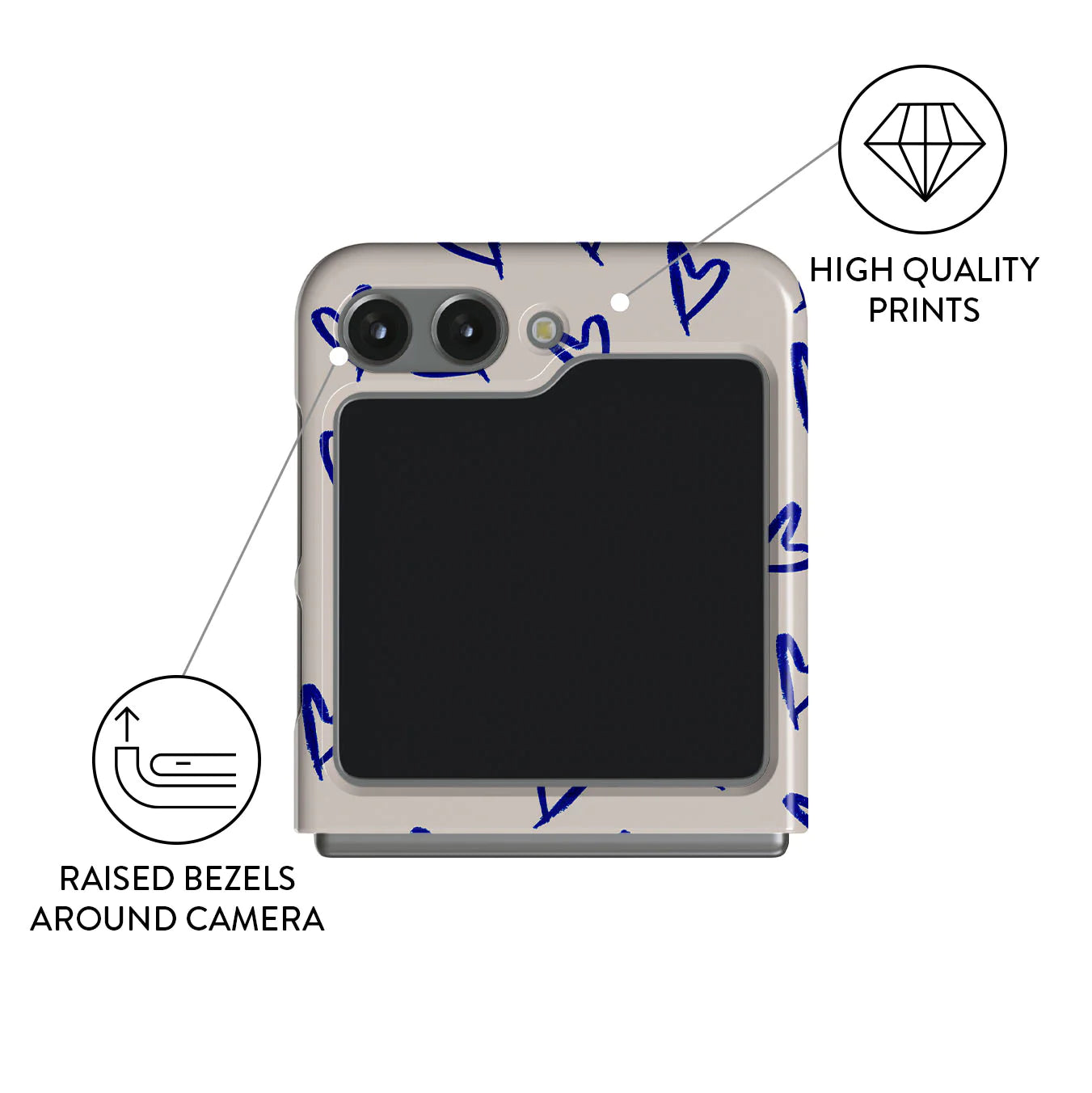 BURGA Samsung Galaxy Z Flip 5 Love Me Right Snap Case