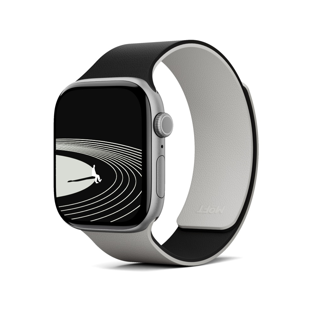 MOFT Snap Watch Band for Apple Watch 40mm/41mm/42mm 44mm/45mm/46mm/49mm  Jet Black Beach White