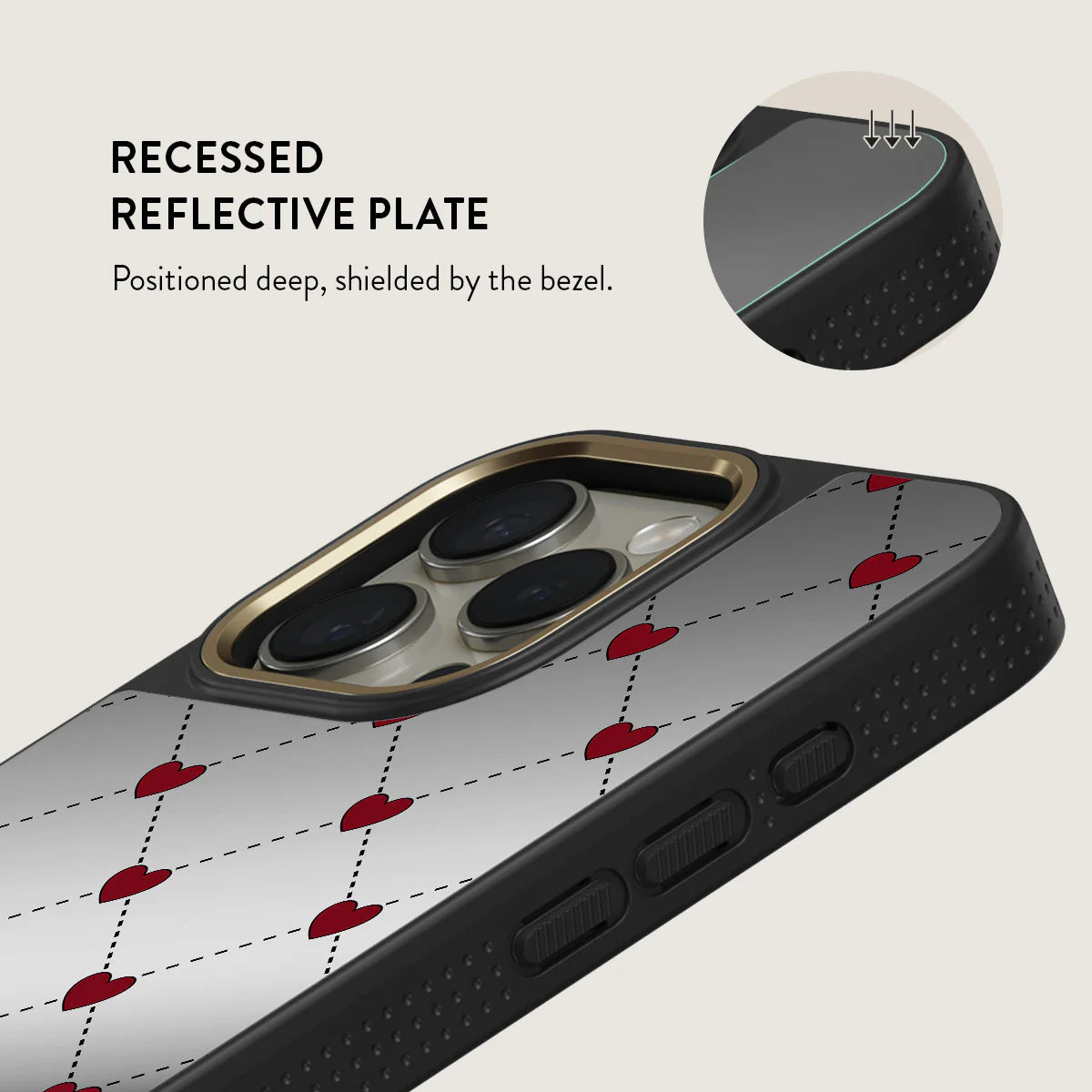 BURGA iPhone 16 Pro Max Love Letter Elite Gold Tough MagSafe Case