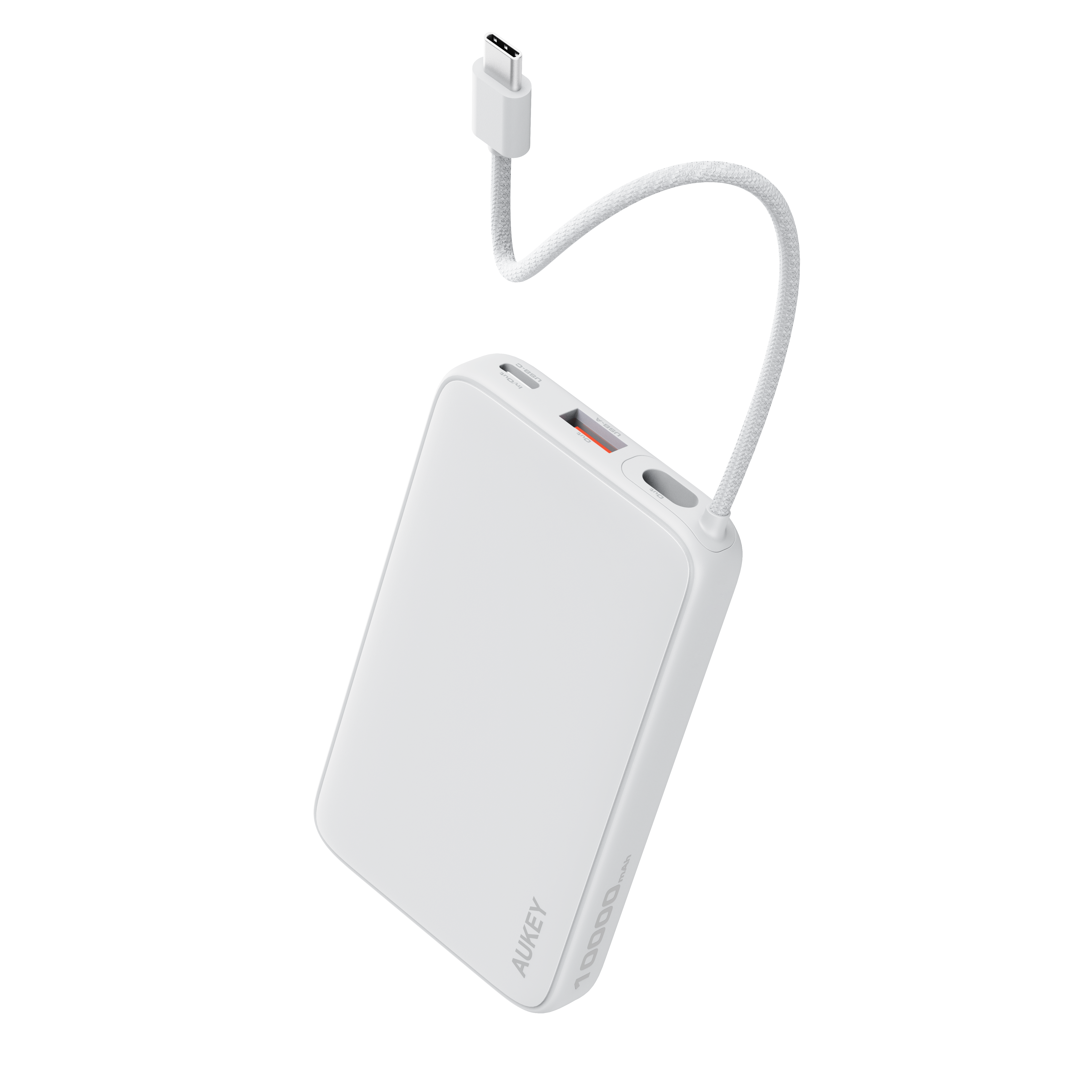 Aukey PB-Y53 Spark Sling 10000mAh Lite Slim PB Built-in USB-C Cable
