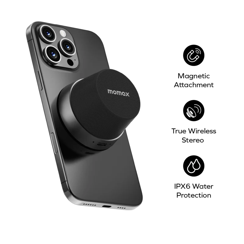 Momax BS6 1-Vibe Go Magnetic Portable Wireless Speaker