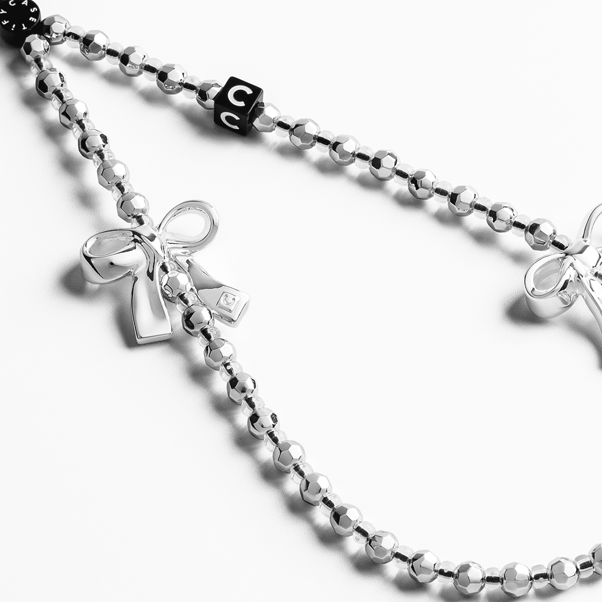 CASETiFY Phone Charm - Festive Metallic Bows