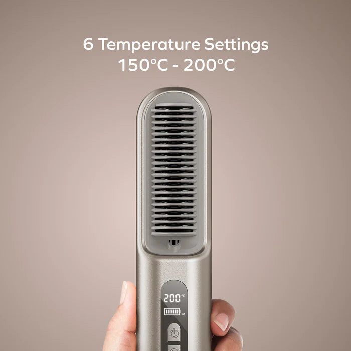 Momax HL19 1-Care Sleek Travel Cordless Negative Ion Hair Straightening Brush