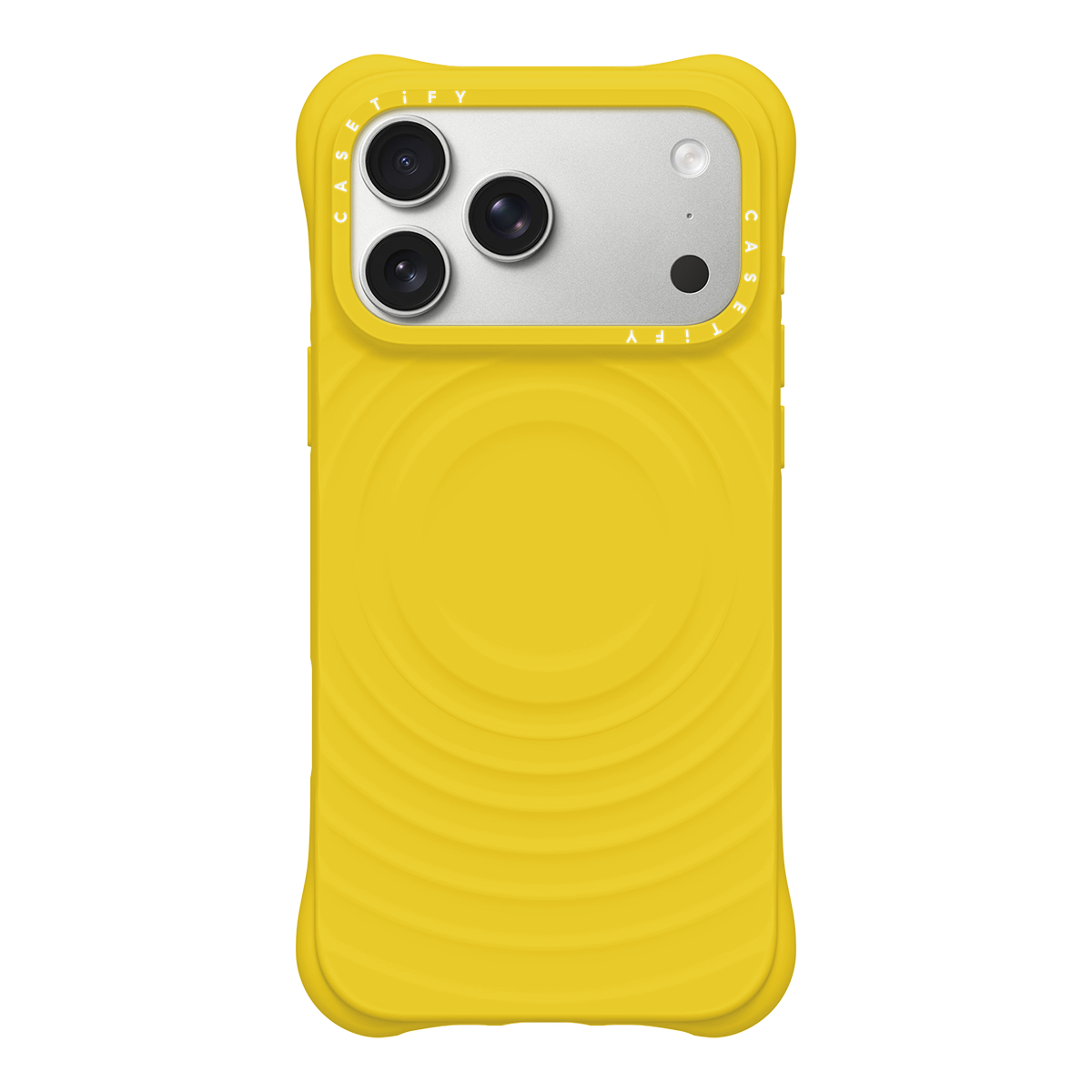 iPhoneケース CASETIFY  windandsea PHONE SLING  YELLOW CASETiFY Magsafe The Ripple Case for iPhone 17 Series - Volt Yellow