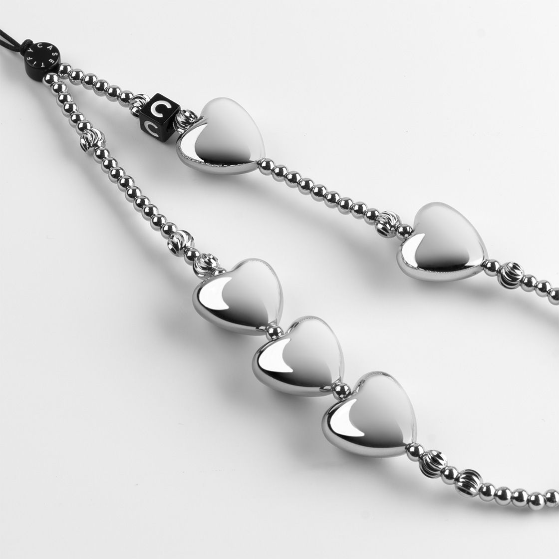 CASETiFY Phone Charm - Hearts Of Steel