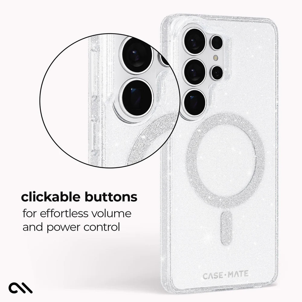 Case-Mate Samsung Galaxy S26 Ultra Twinkle Magnetic Case - Twilight Silver
