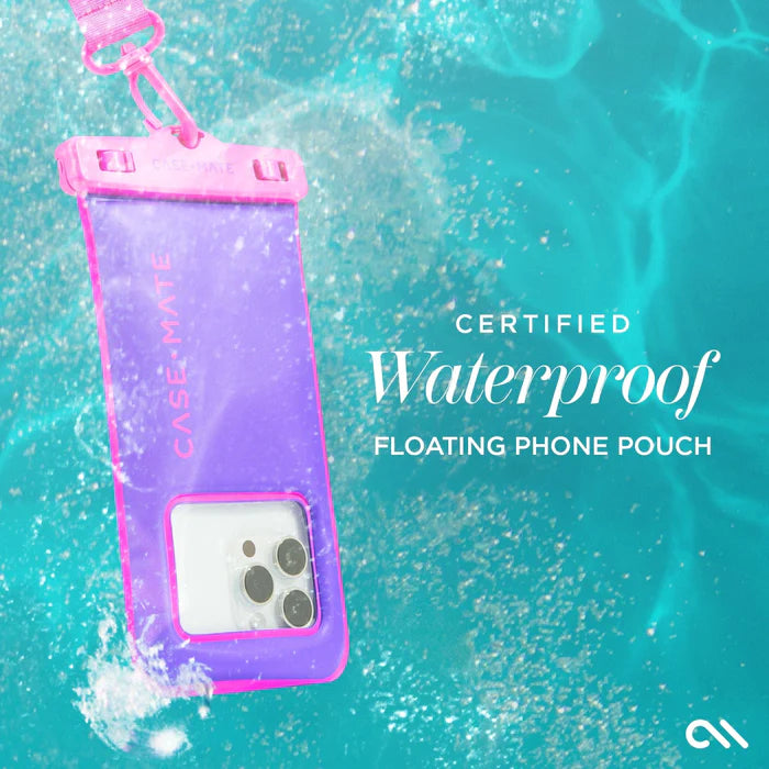 Case-Mate Waterproof Floating Phone Pouch - Purple Paradise Purple/Fuchsia