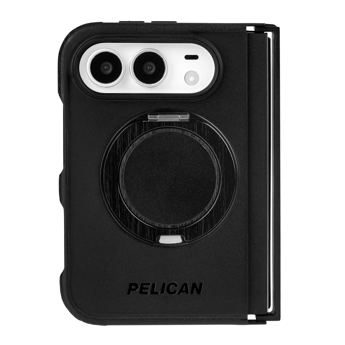 Pelican iPhone Duo Protector MagSafe Case with 360° Metal Kickstand - Black