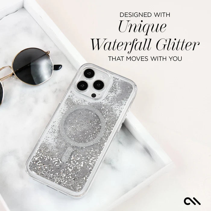 Case-Mate iPhone 16 Pro Waterfall MagSafe Case - Silver