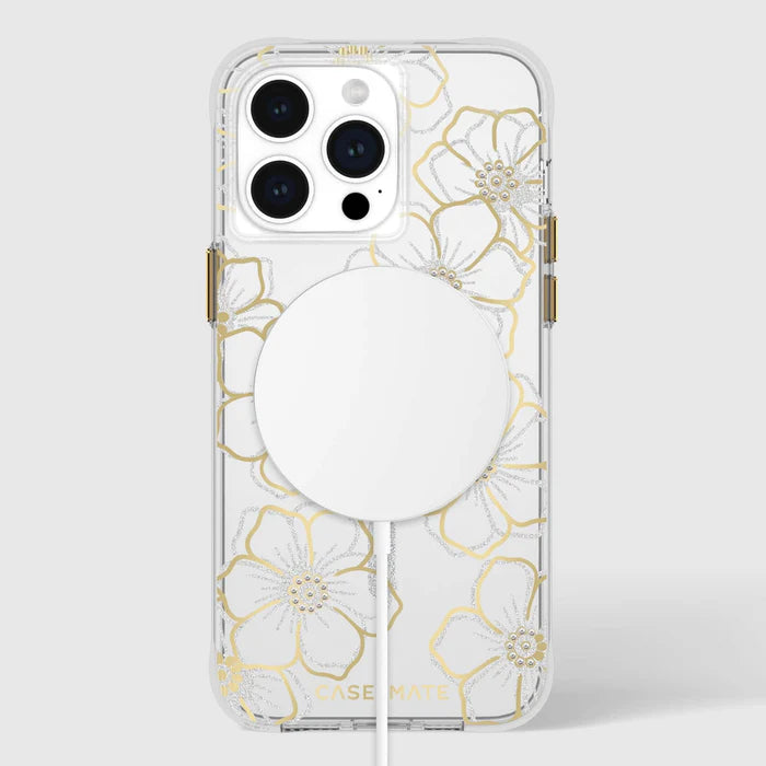 Case-Mate iPhone 16 Series Floral Gems MagSafe Case