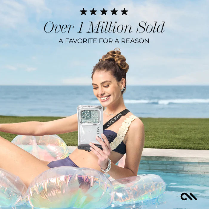 Case-Mate Waterproof Floating Phone Pouch - Silver Chrome