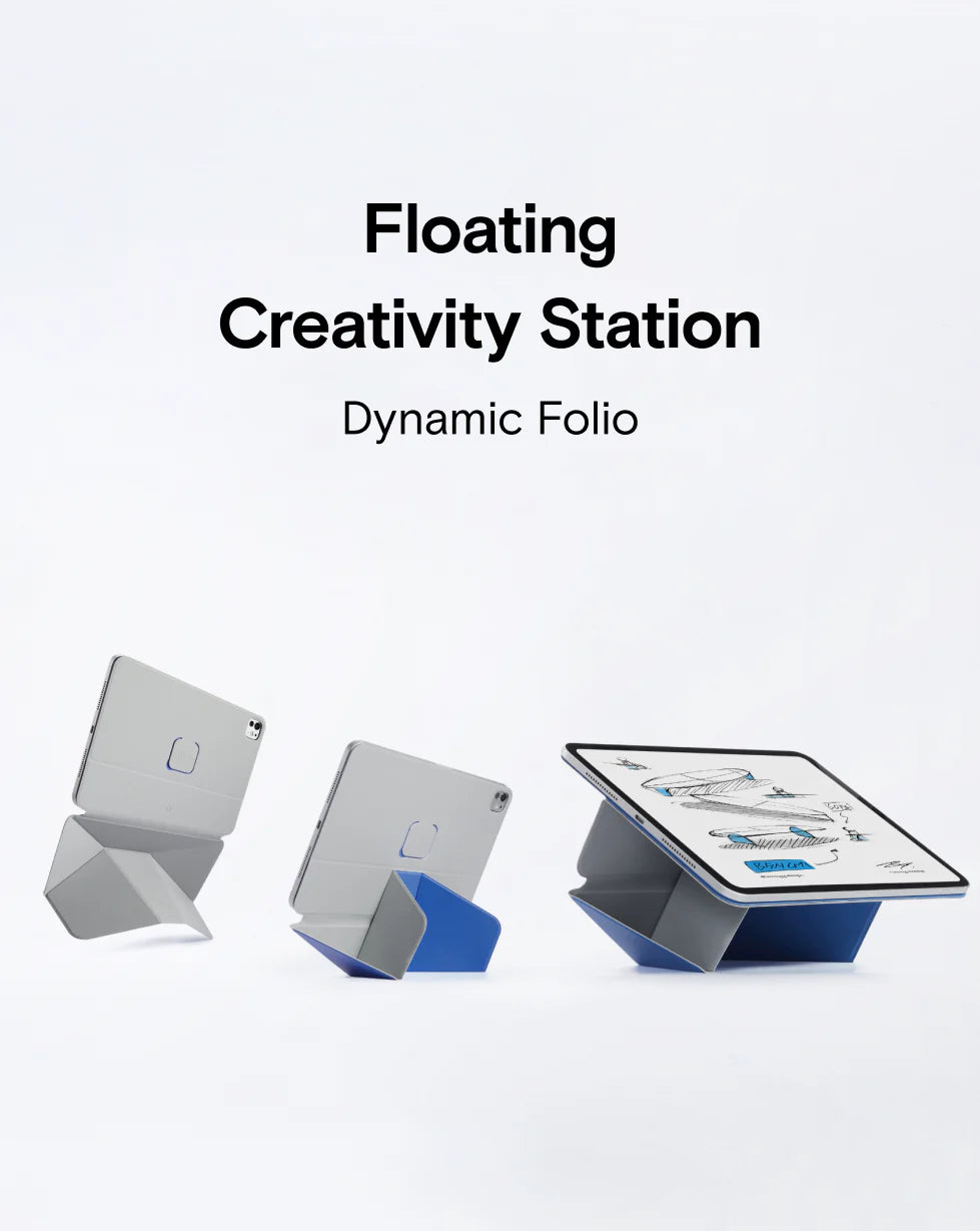 MOFT Dynamic Folio for iPad Pro 11 (2024/2025) / Pro 13 (2024/2025) / Air 13 (2025/2024) & Pro 12.9 (4-6th Gen) / 10 & 11th Gen / Mini 6 & 7th Gen / Pro 11, 2-4th Gen & Air 4-7th Gen