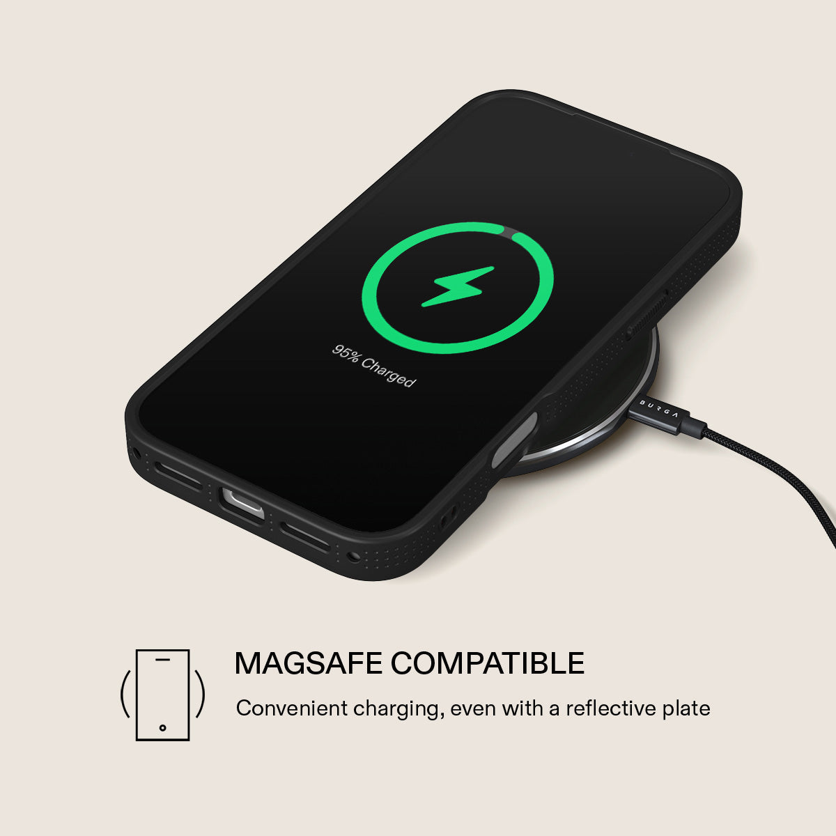 BURGA iPhone 17 Pro Max / 17 Pro Nothing Changes Elite Mirror Gold Tough MagSafe Case