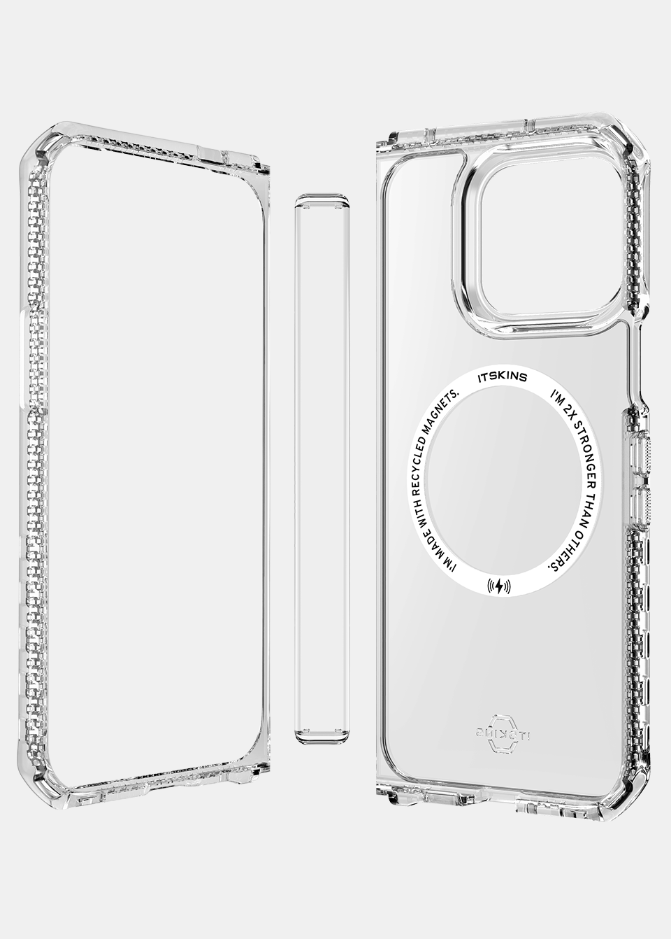 ITSKINS Google Pixel 11 Pro Fold Hybrid Clear Hinge (MagSafe Compatible) - Transparent