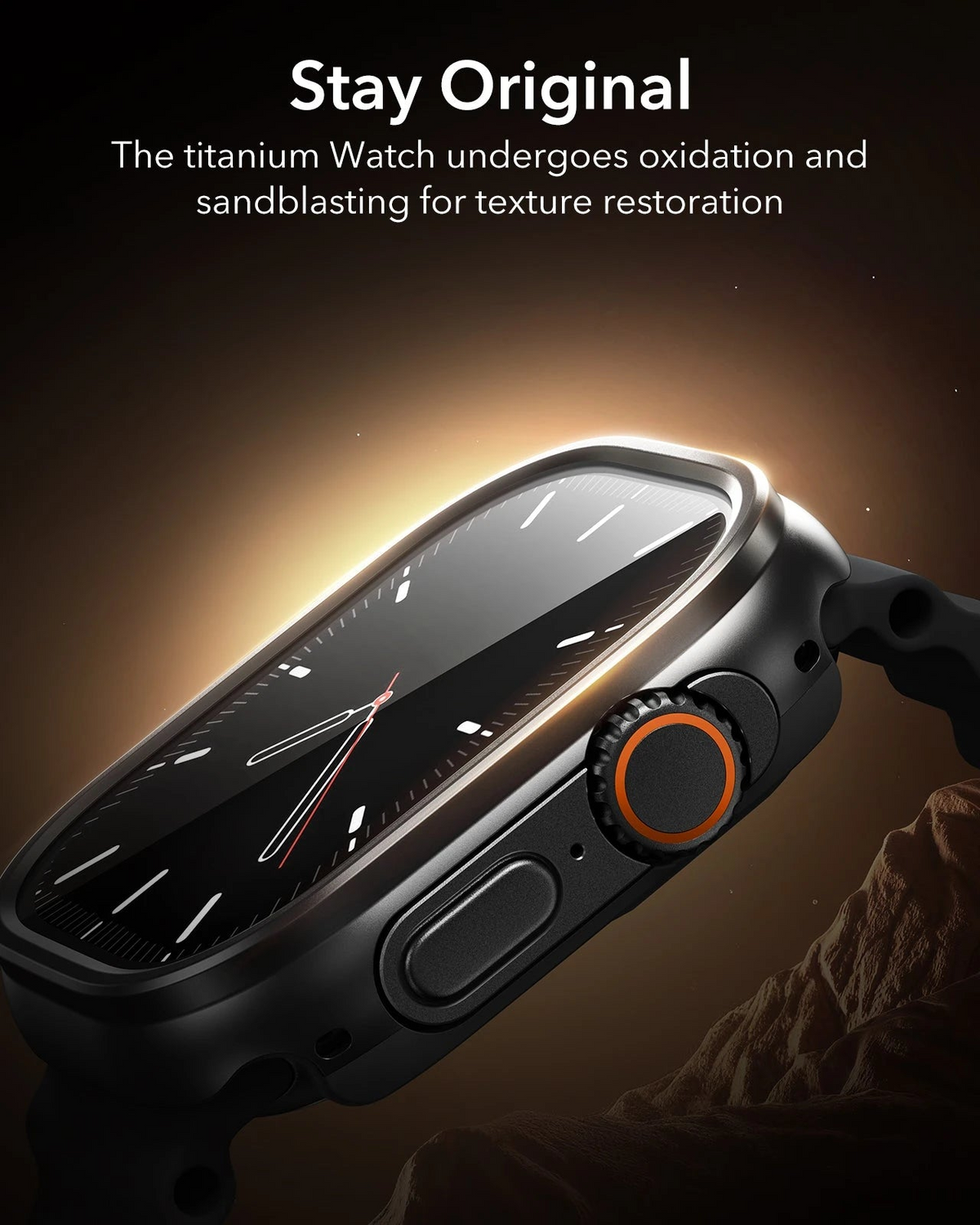ESR Apple Watch Ultra 3 (49mm) Armorite Pro Protection Set (1 Case + 2 Tempered Glass)