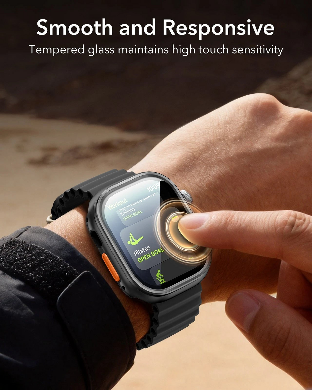 ESR Apple Watch Ultra 3 (49mm) Armorite Pro Protection Set (1 Case + 2 Tempered Glass)