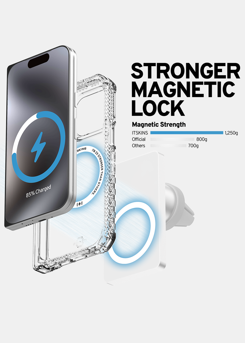 ITSKINS Google Pixel 11 Pro Fold Hybrid Clear Hinge (MagSafe Compatible) - Transparent