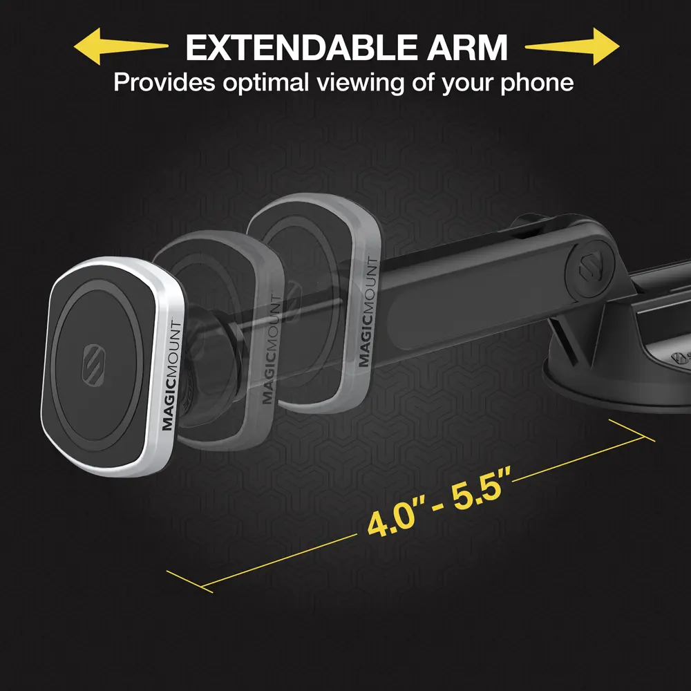 Scosche MP2WDEX2-XTSP MagicMount Pro2 Extendo Telescoping MagSafe Phone Mount
