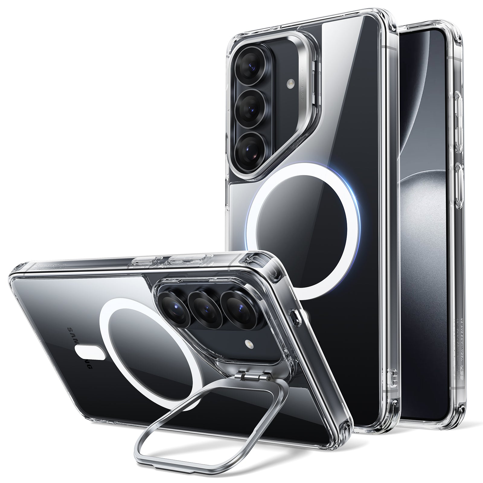ESR Samsung Galaxy S26 Ultra Classic Hybrid Magnetic Case with Stash Stand (HaloLock)