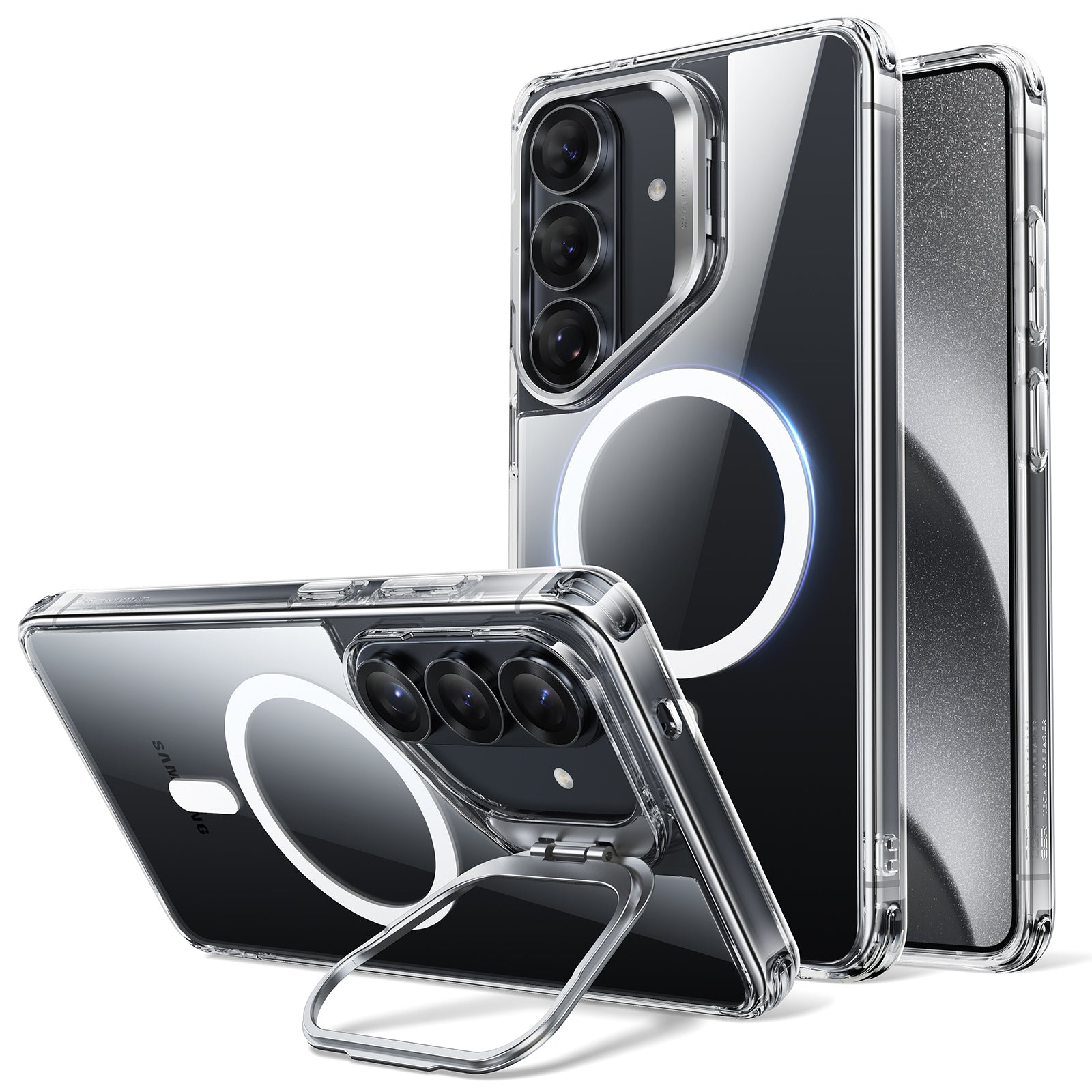 ESR Samsung Galaxy S26 Ultra Classic Hybrid Magnetic Case with Stash Stand (HaloLock)