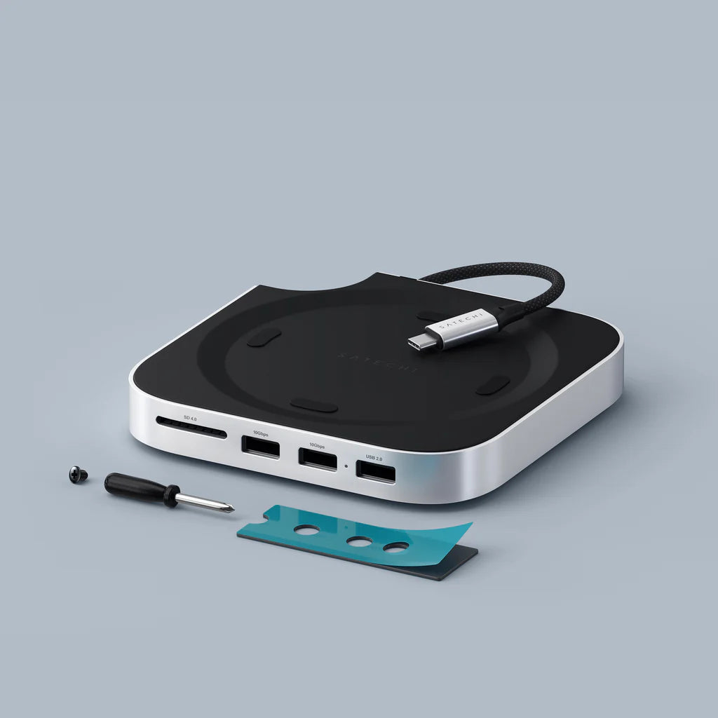 Satechi Mac Mini M4 Stand & Hub with SSD Enclosure