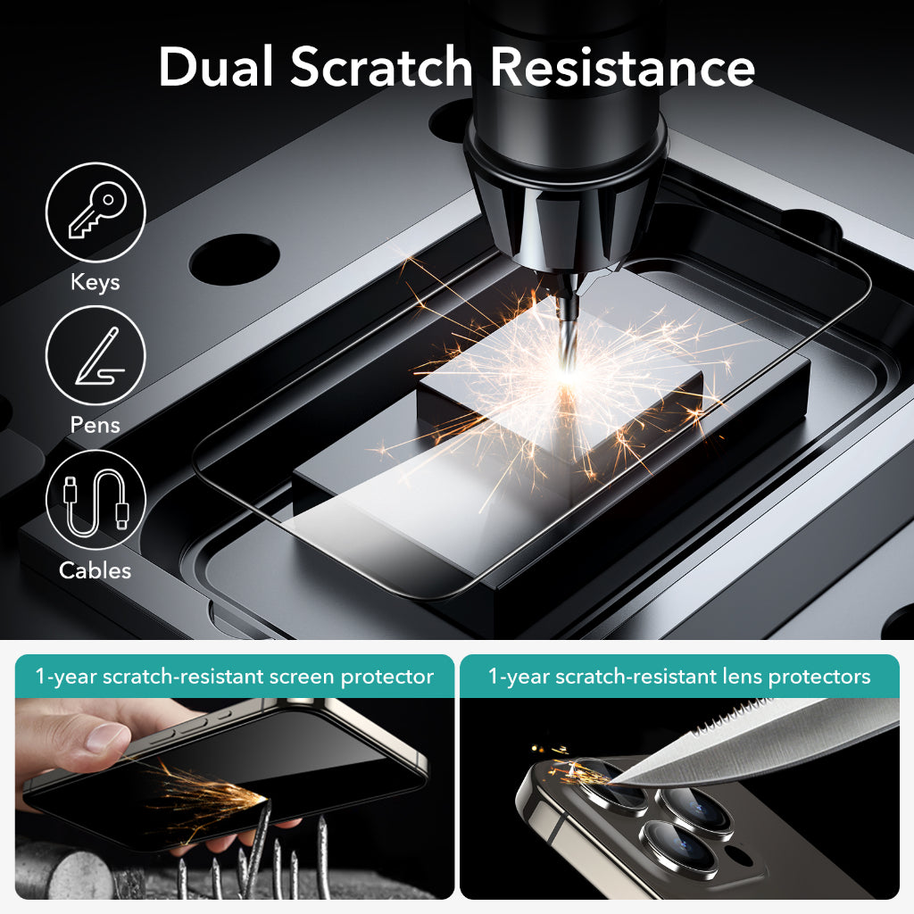 ESR iPhone 16 Series Tempered Glass Screen Protector 2pcs Pack