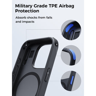 AUKEY PC-UG21 UrbanGuard Elite Magnetic Hard-Shell Case for iPhone 16 / 16 Plus / 16 Pro / 16 Pro Max
