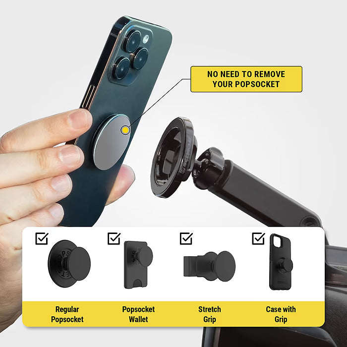 Scosche MagicMount MS Flip Window/Dash - Extended Arm Magnetic Phone Mount