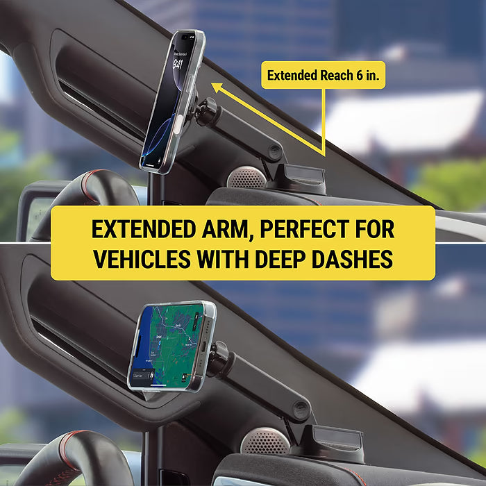 Scosche MagicMount MS Flip Window/Dash - Extended Arm Magnetic Phone Mount