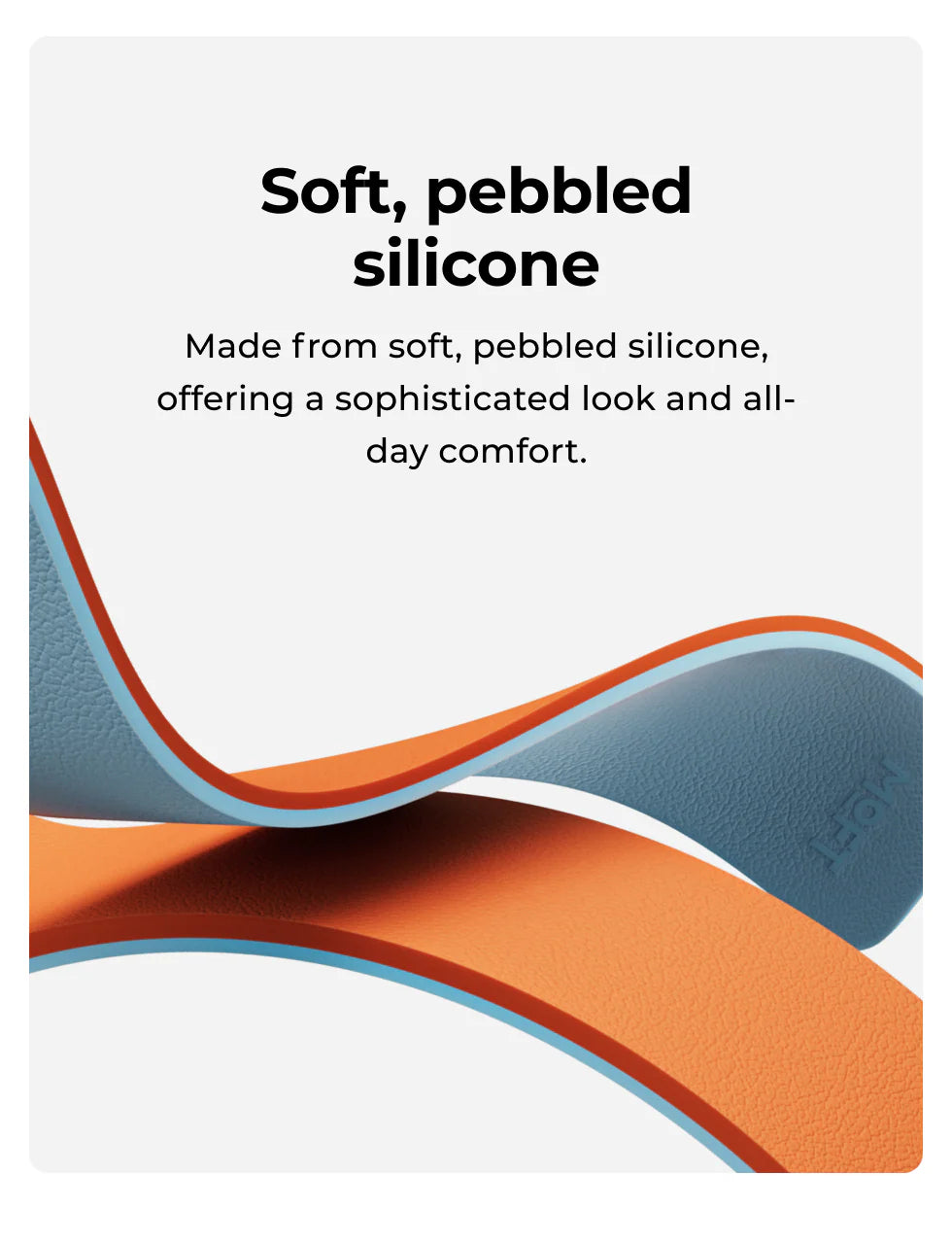 MOFT Snap Watch Band for Apple Watch 40mm/41mm/42mm & 44mm/45mm/46mm/49mm - Jet Black Beach White