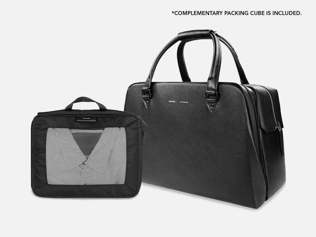 Grams(28) 181 Voyager Duffle Bag - Pebbled Black