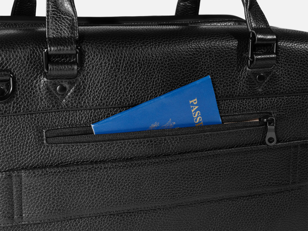 Grams(28) 181 Voyager Duffle Bag - Pebbled Black