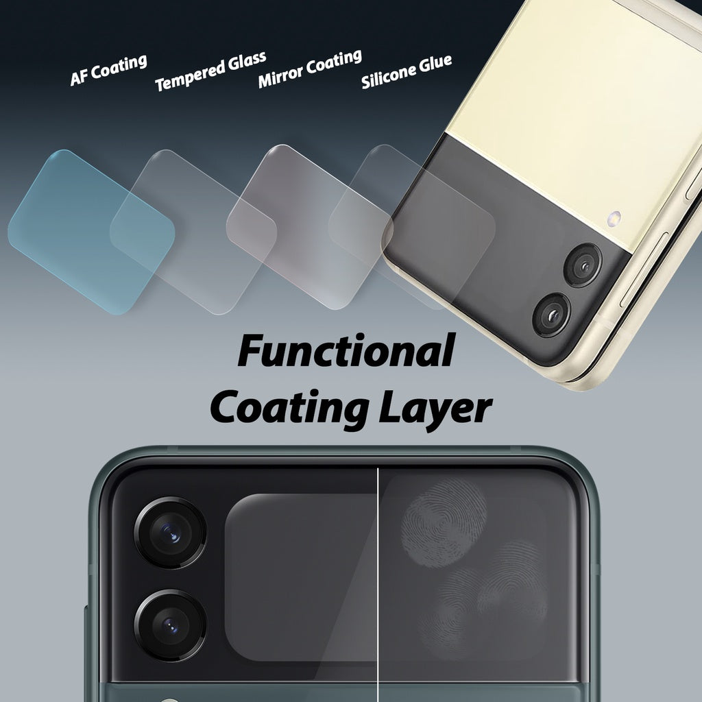 Whitestone Dome GEN Film Samsung Galaxy Z Flip 4 Hard Coated with Hinge Cover Film - PET Film Screen Guard