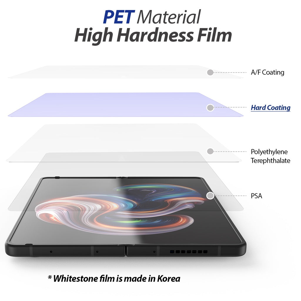 Whitestone Dome GEN Film Samsung Galaxy Z Fold 4 Hard Coated with Hinge Cover Film - PET Film Screen Guard