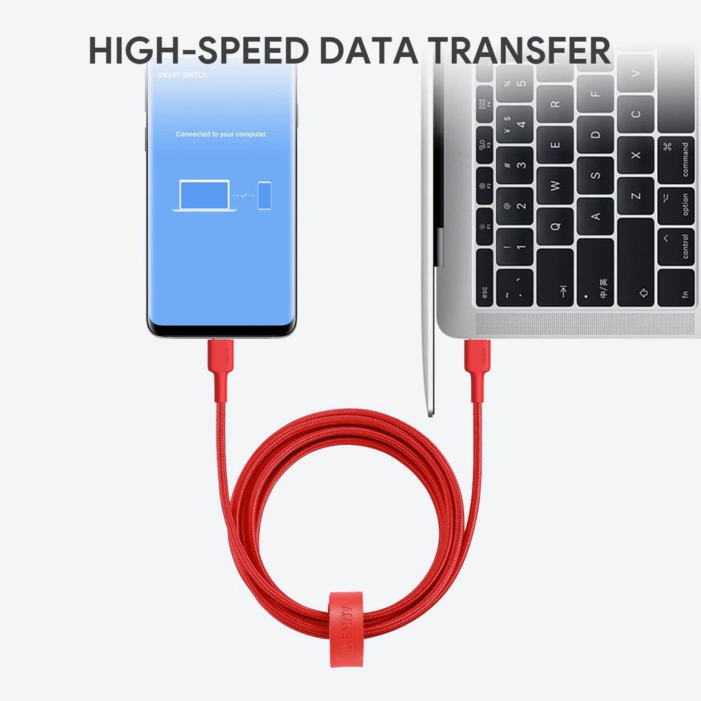 Aukey CB-CD45 60W PD 0.9m USB-C to USB-C Cable USB 2.0 for Android Samsung Huawei Xiaomi