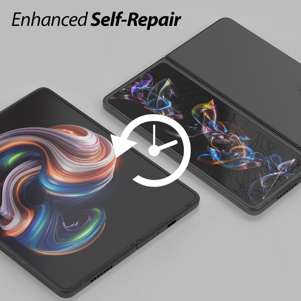 Whitestone Dome Premium Film Samsung Galaxy Z Fold 4 TPU Film Screen Protector with Hinge Cover Film & Cam Protector